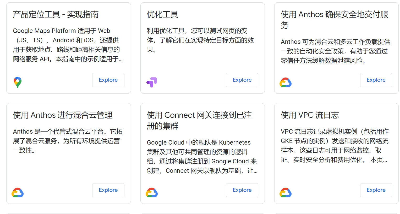 google 免费的产品